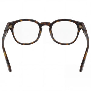 Gucci Gg0556oj-002-47 Round Eyeglasses Unisex — side view, Havana Plastic temples