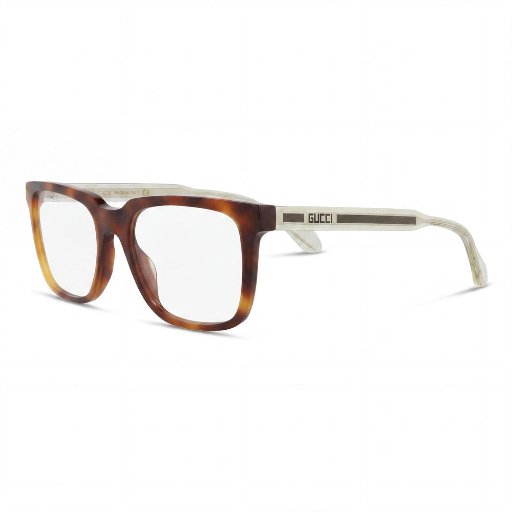 Gucci GG0560O 006 Havana Rectangle Eyeglasses for Men, Acetate frame