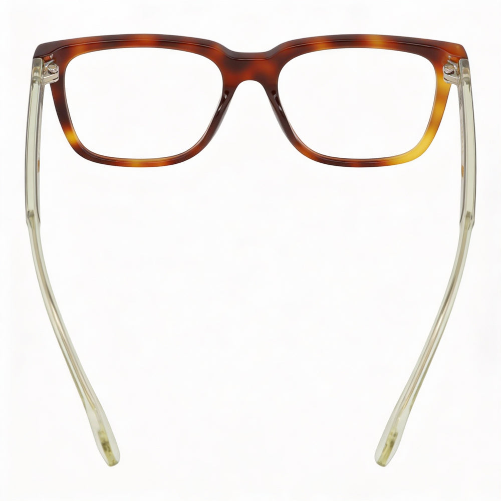 Gucci GG0560O 006 Rectangle Eyeglasses Men — side view, Havana Acetate temples