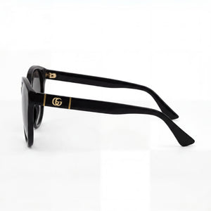 Gucci GG0631S Round Sunglasses Women — side view, Non-Polarized Grey Gradient lens