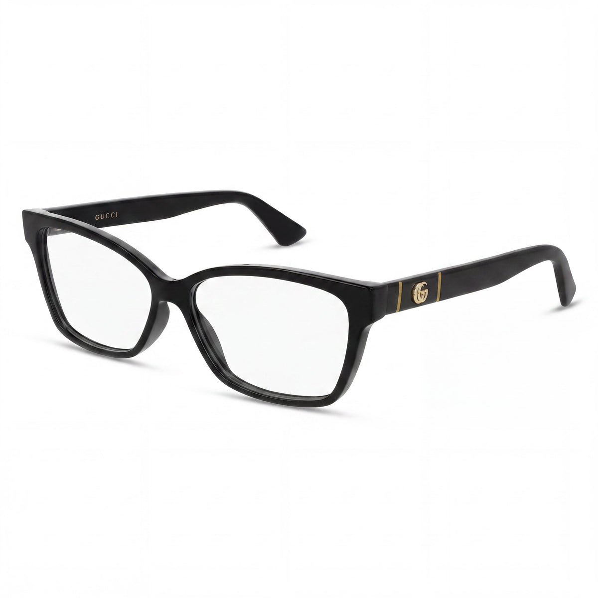 Gucci GG0634O Black Rectangle Eyeglasses for Women, Plastic 55mm, Photo 1