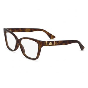 Gucci GG0634O Havana Rectangle Eyeglasses for Women, Plastic frame