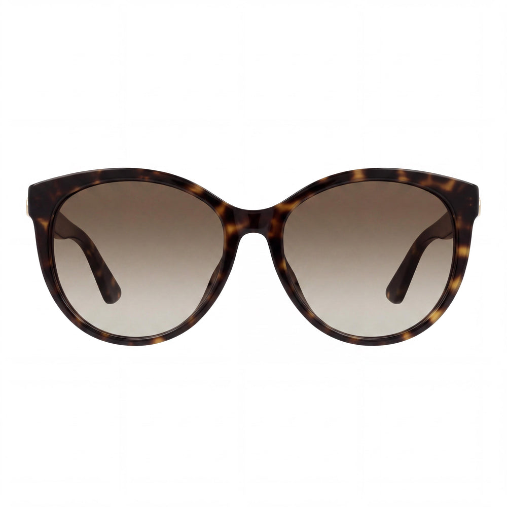 Gucci GG0636SK Oval Sunglasses for Women — front view, Injection frame