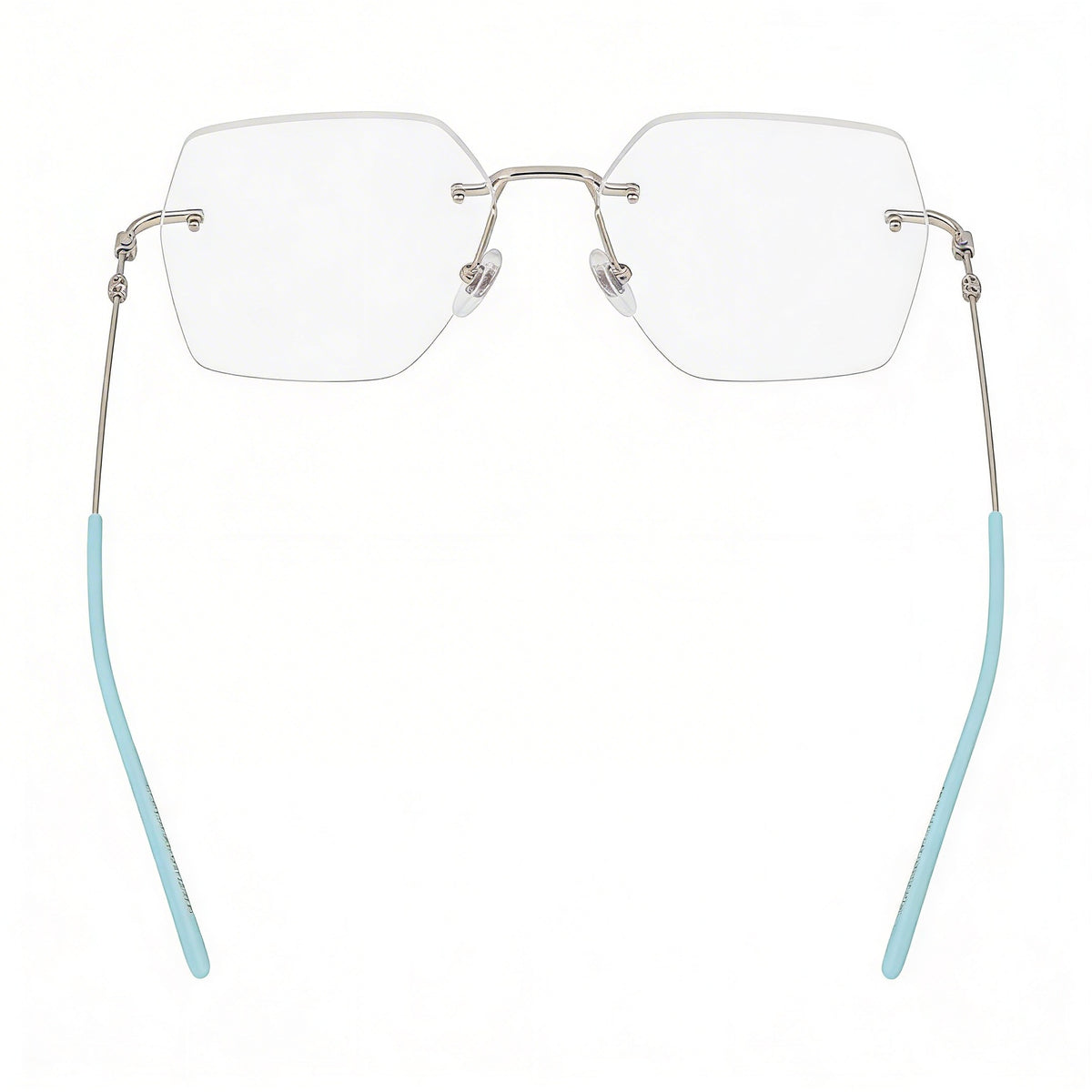Gafas graduadas Gucci cuadradas de plata transparentes para mujer, 55 mm, Photo 3