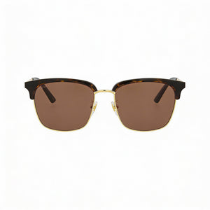 Gucci GG0697S Square Sunglasses Unisex — front view, Plastic frame