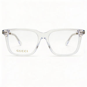 Gucci GG0737O Square Eyeglasses for Men — front view, Plastic