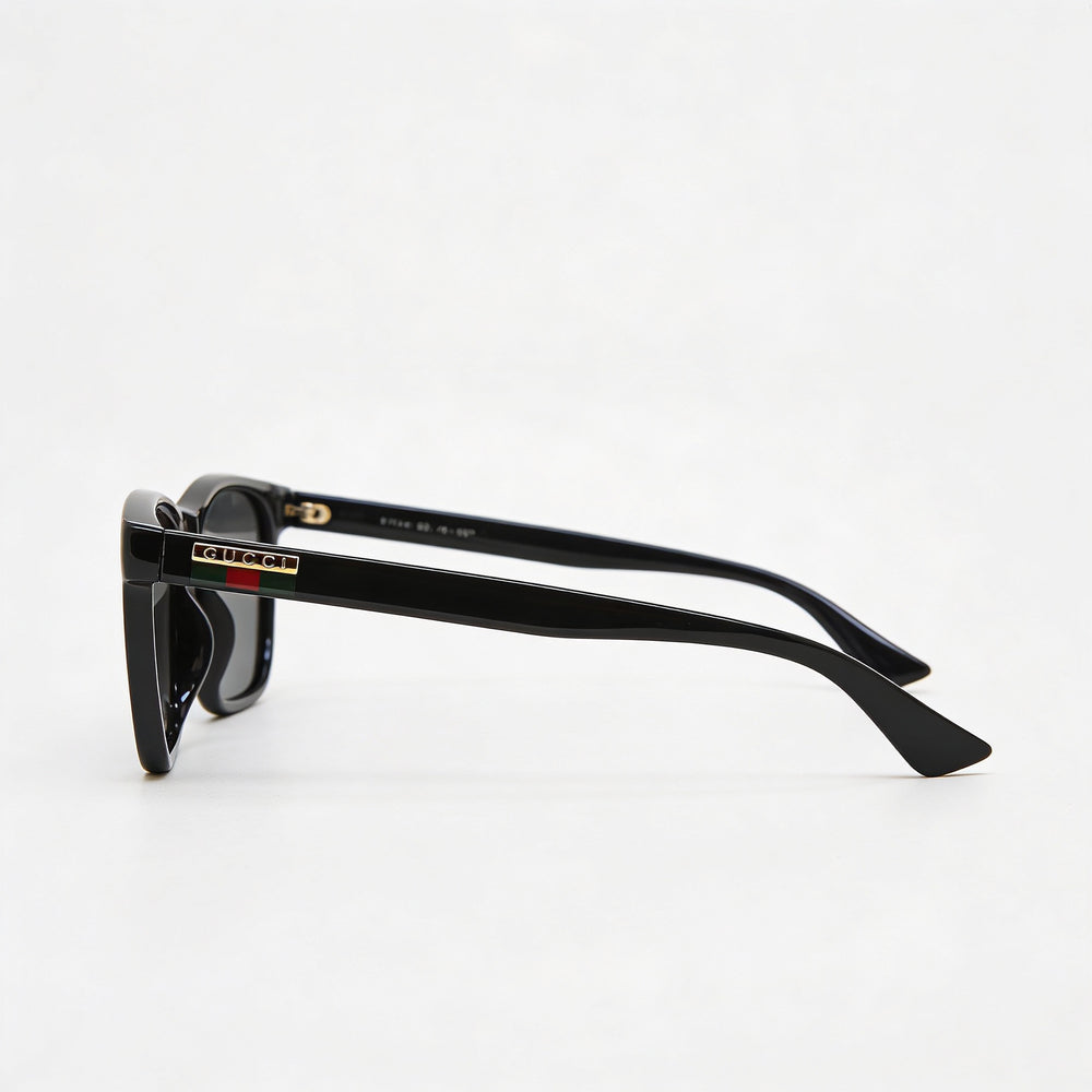 Gucci Gg0746sa-001 Square Sunglasses Women — side view, Non-Polarized Dark Grey lens