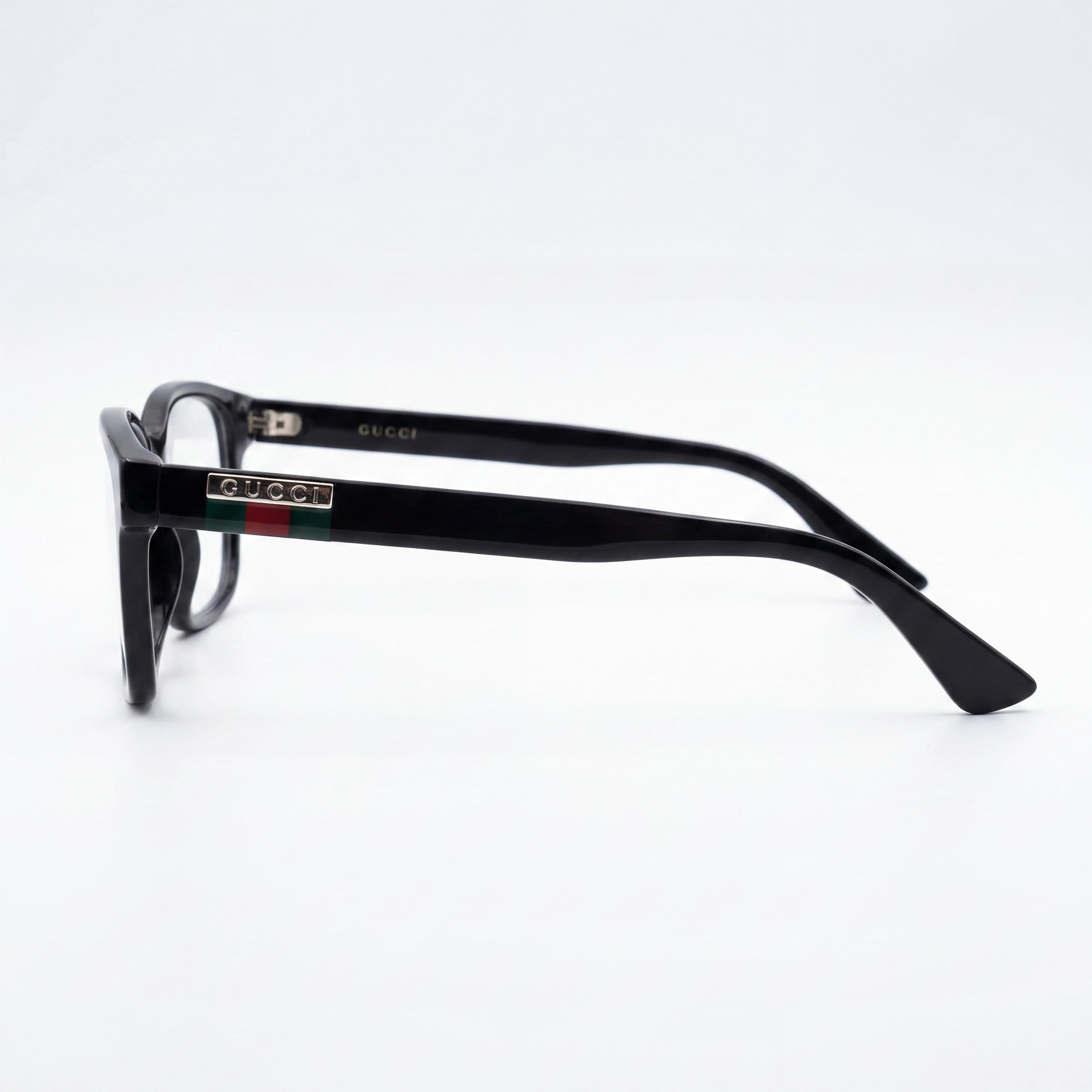 Gucci GG0749O-004 Black Rectangle Eyeglasses for Men, Plastic, Photo 3