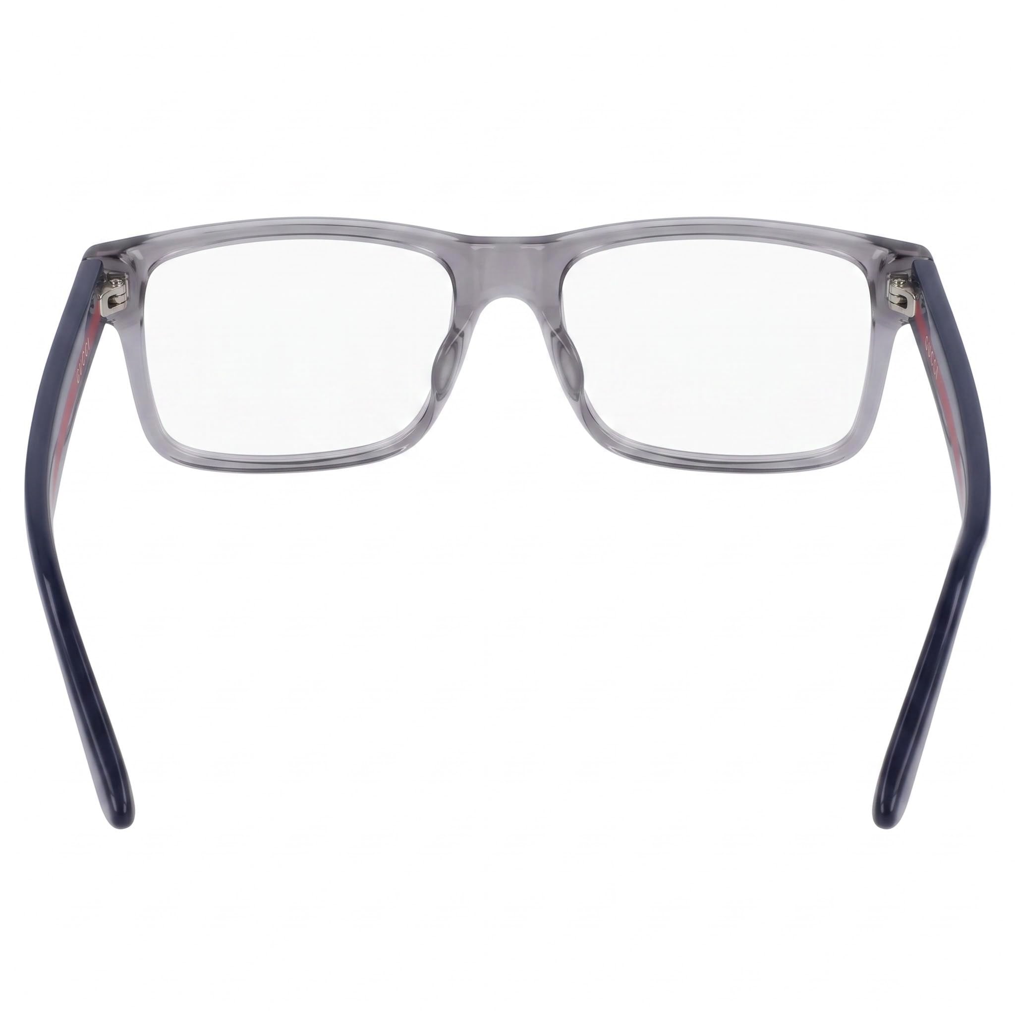 Gucci GG0752O Grey Blue Rectangle Eyeglasses for Men, Acetate 56mm, Photo 3
