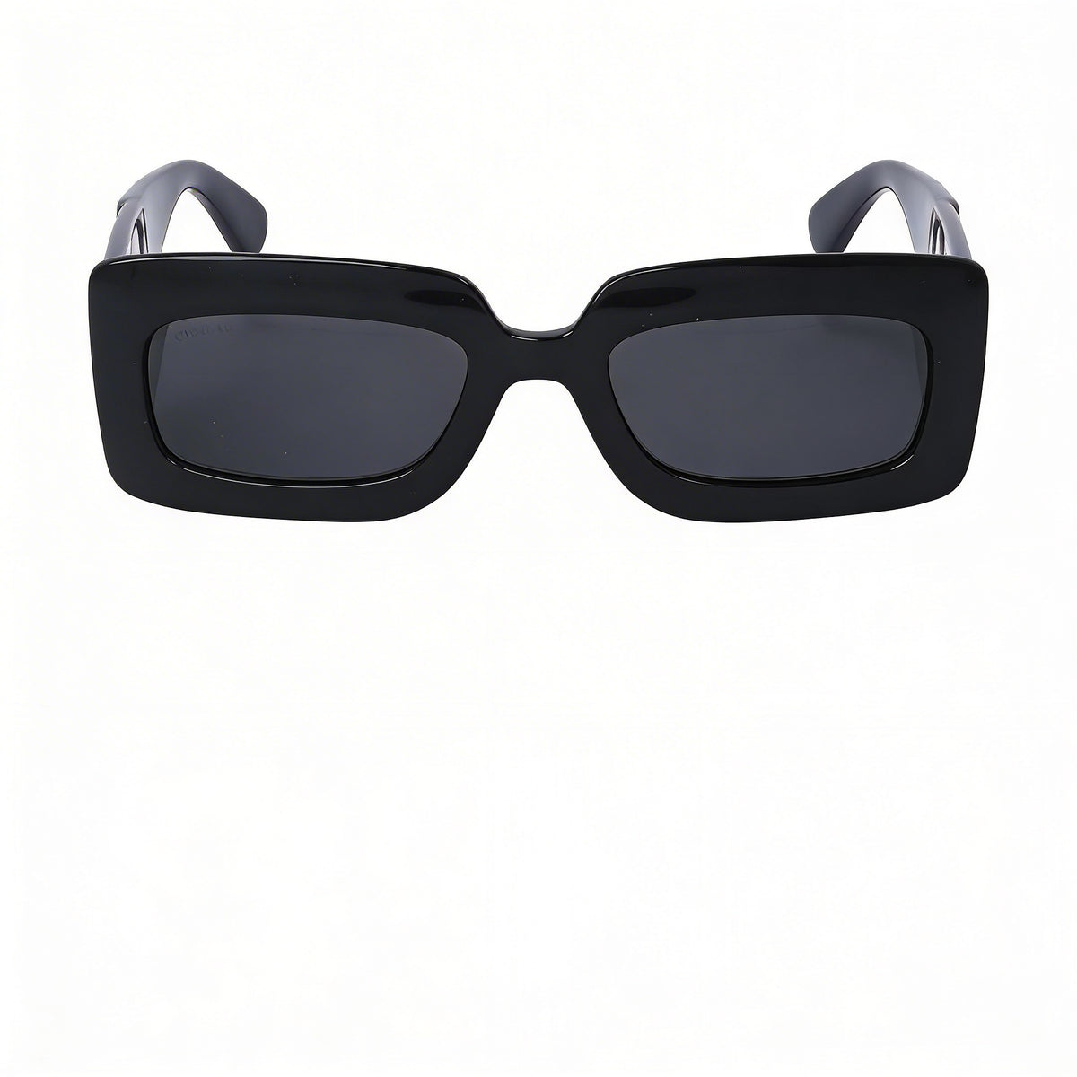 Gucci GG0811S Black-Black-Grey Rectangle Sunglasses for Women, 53mm, Photo 2