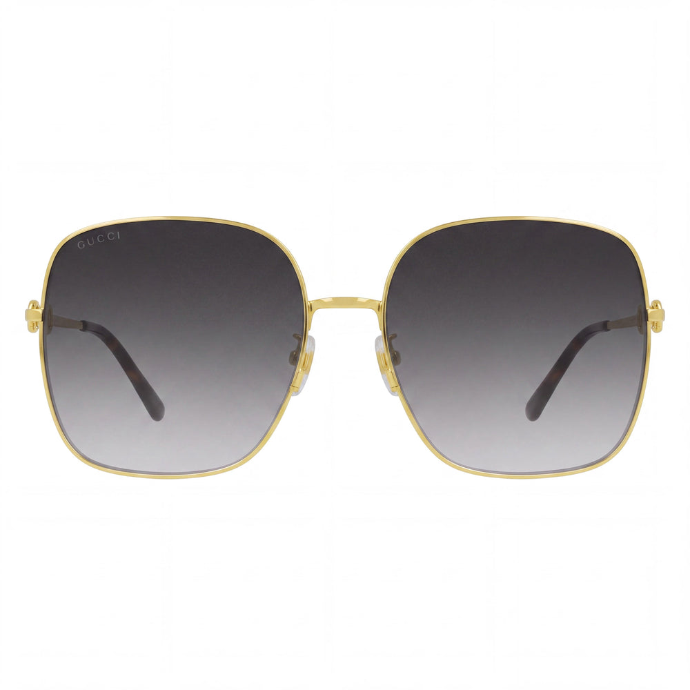 Gucci GG0879S Square Sunglasses for Women — front view, Metal frame