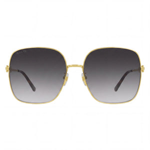 Gucci GG0879S Square Sunglasses for Women — front view, Metal frame