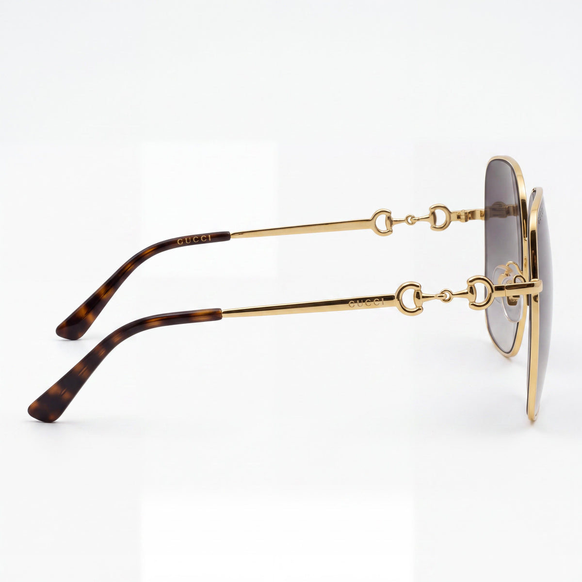 Gucci GG0879S Classico Gold Square Sunglasses for Women, 61mm, Photo 3