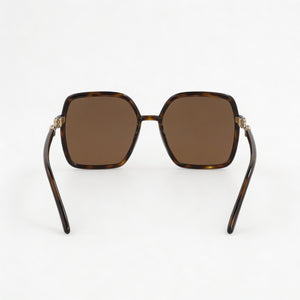 Gucci GG0890S 002 Square Sunglasses for Women — front view, Injection frame