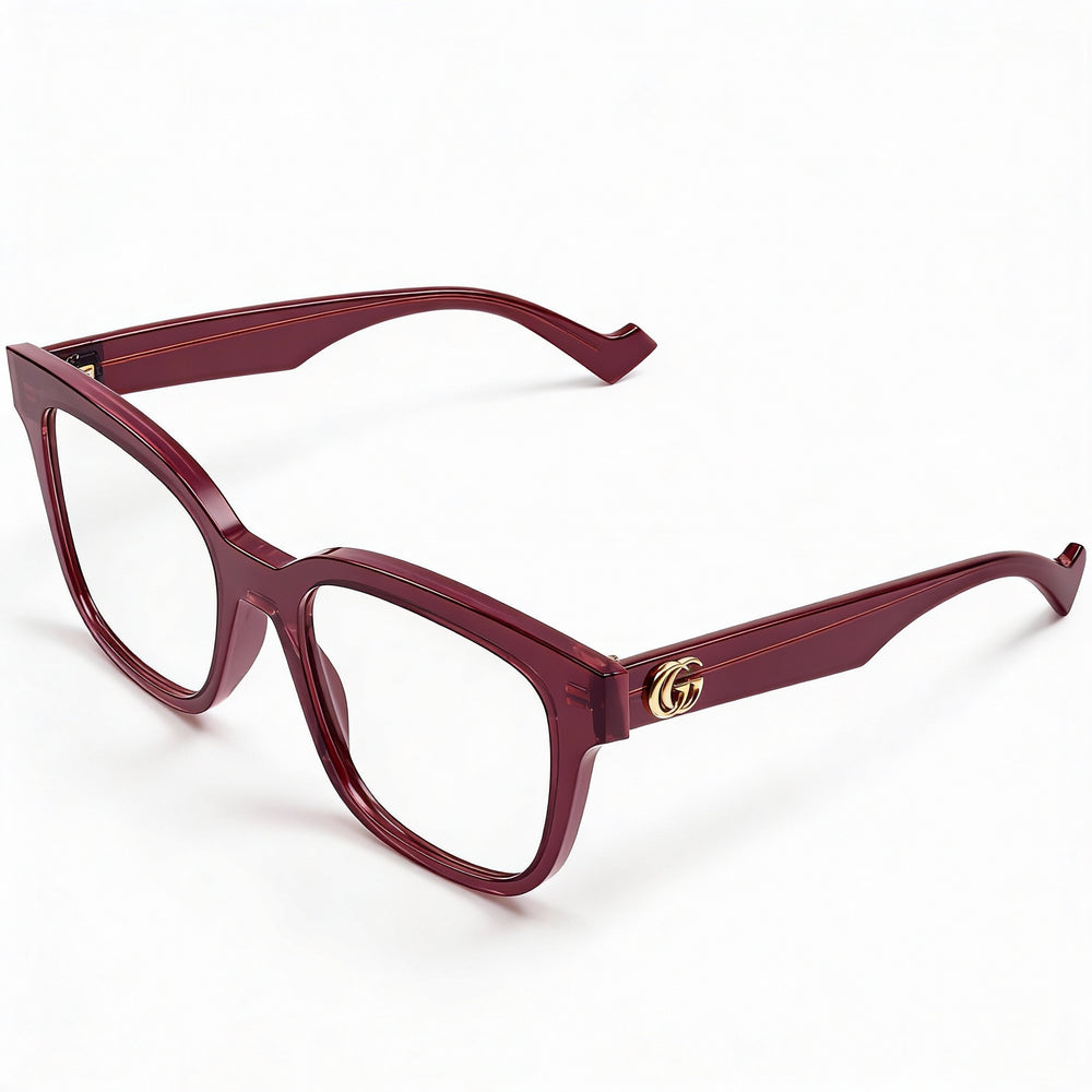 Gucci GG0958O 006 52 Square Eyeglasses Unisex — front view, Acetate