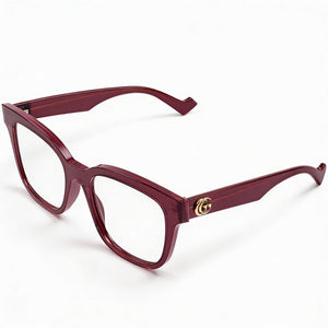 Gucci GG0958O 006 52 Square Eyeglasses Unisex — front view, Acetate