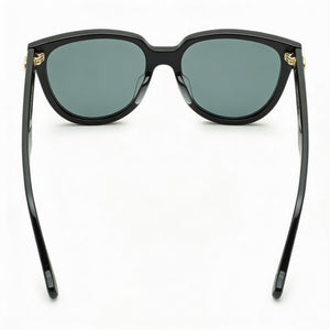 Gucci Gg0960sa-002 Oval Sunglasses Women — side view, Non-Polarized Grey lens