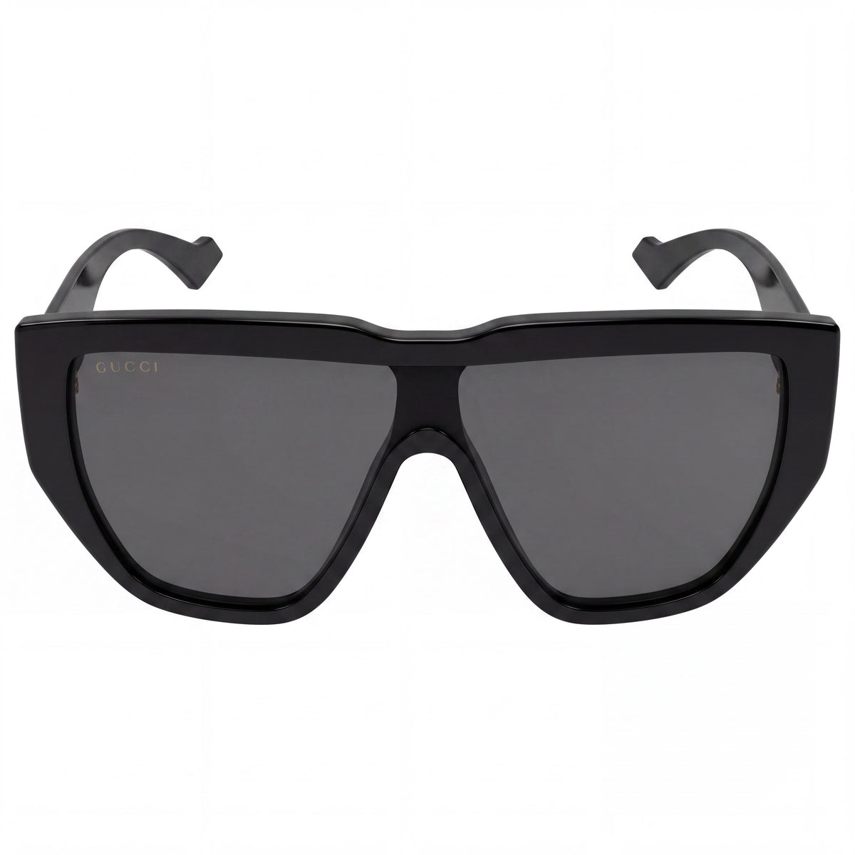 Gafas de sol cuadradas para hombre Gucci GG0997S-002 en negro brillante, Photo 2