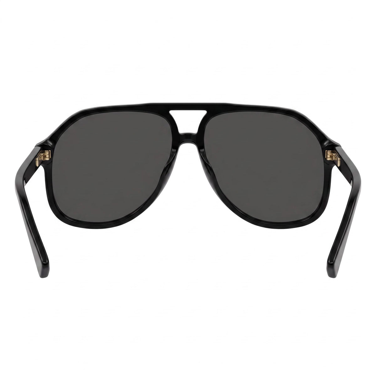Gucci GG1042S Black-gold Logo/Grey Aviator Sunglasses for Men, 60mm, Photo 3