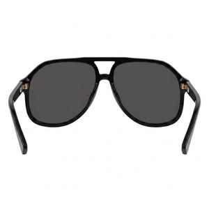 Gucci Gg1042s Aviator Sunglasses Men — side view, Non-Polarized Grey lens