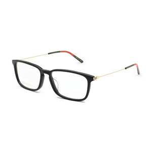 Gucci GG1056OA Black Rectangle Eyeglasses for Men, Metal frame
