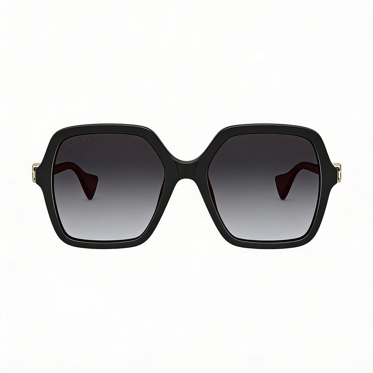 Gucci Gg1072s-001 Black, Grey Square Sunglasses for Women, 56mm, Photo 2