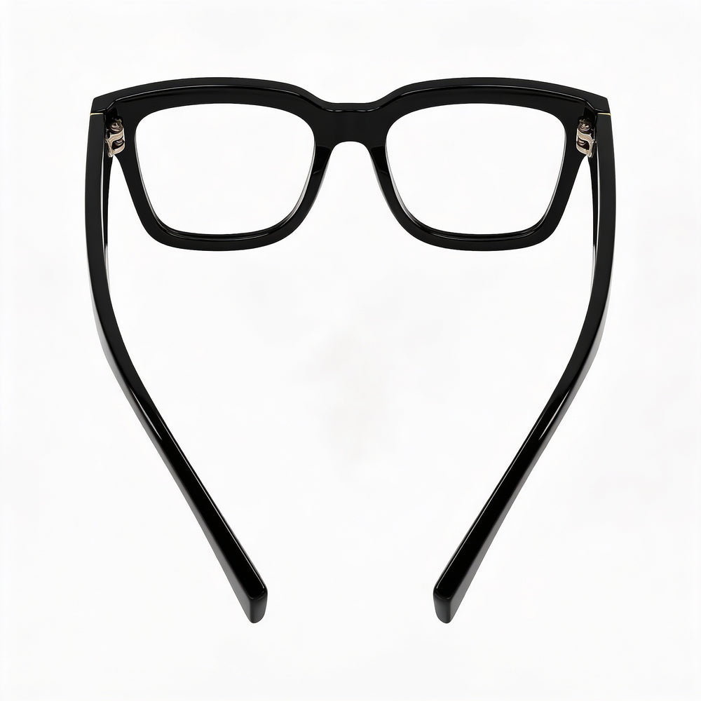 Gucci GG1138O-001 Square Eyeglasses Unisex — front view, Acetate