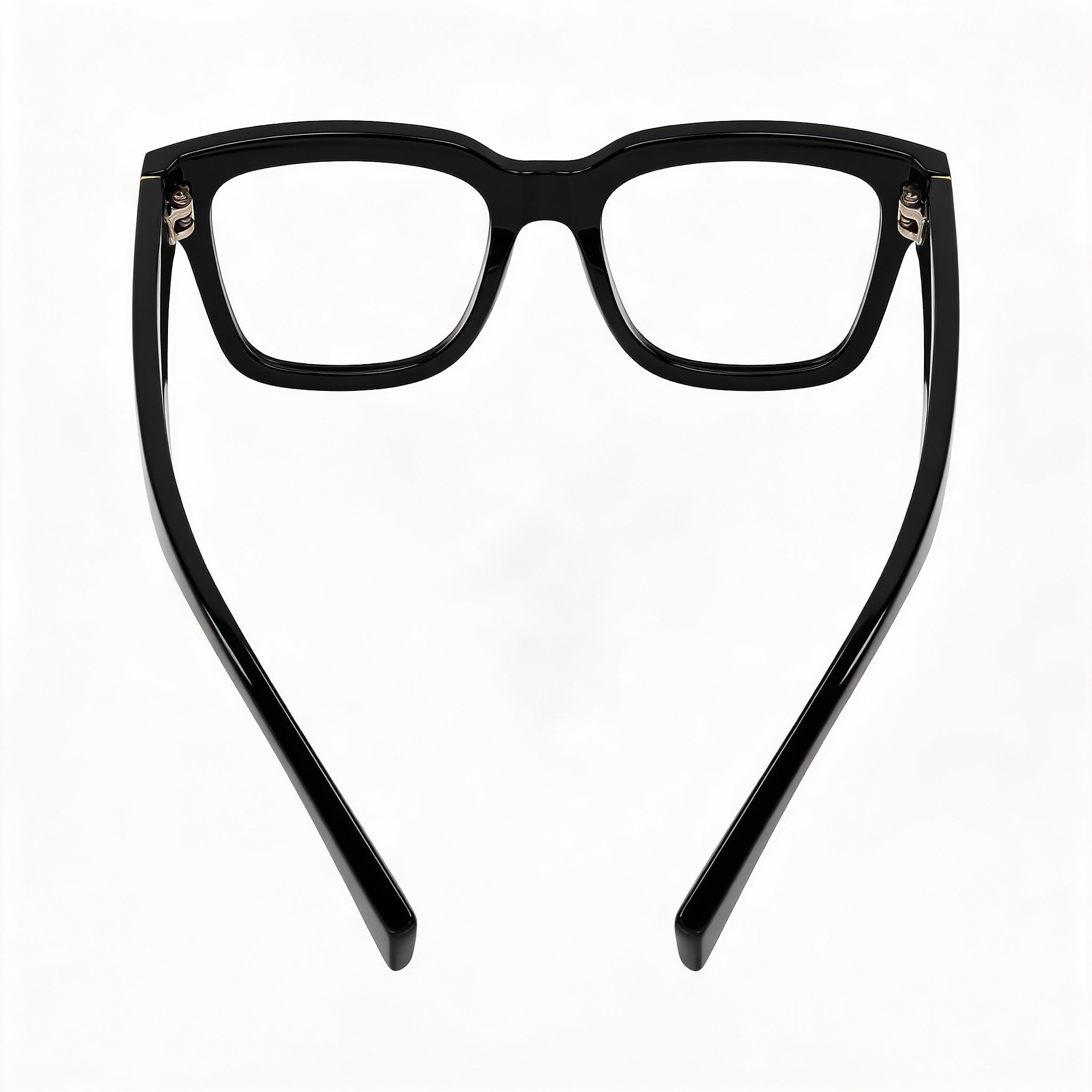 Gucci GG1138O-001 Gafas Unisex Cuadradas Negras y Doradas, Acetato, Photo 2