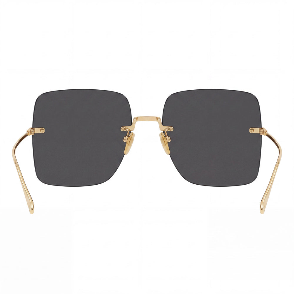 Gucci Gg1147s Square Sunglasses Unisex — side view, Non-Polarized Dark Grey lens