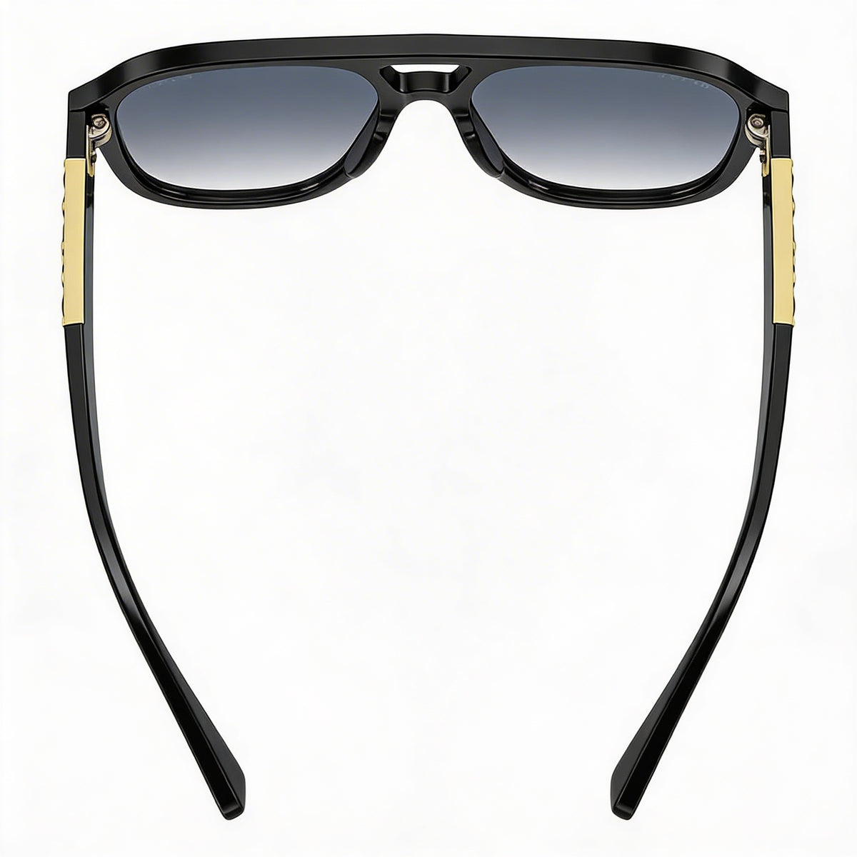 Gafas de sol Gucci GG1188S 002 tipo piloto, color negro con logotipo dorado, unisex, 58 mm, Photo 3