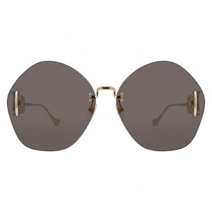 Gucci gg1203s-30013411 Round Sunglasses for Women — front view, Metal frame