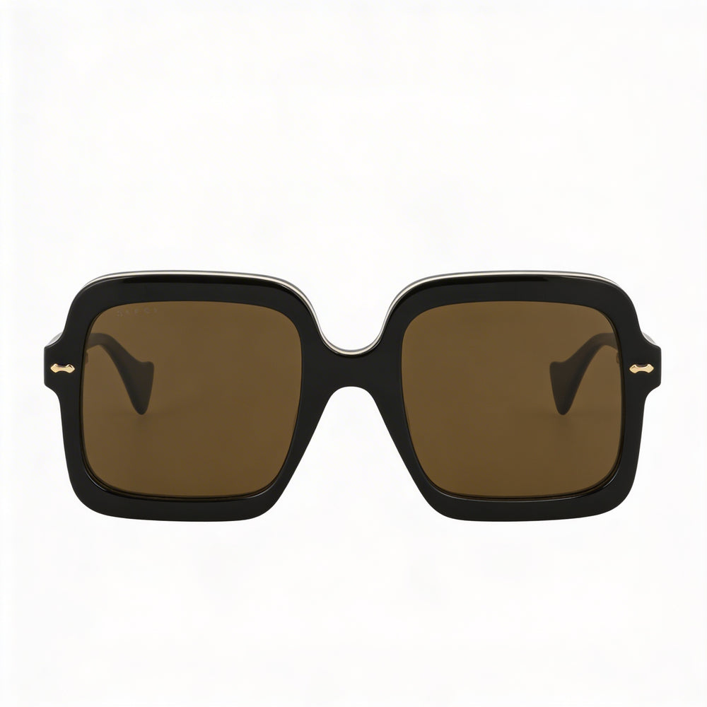 Gucci GG1241S Square Sunglasses for Women — front view, Plastic frame