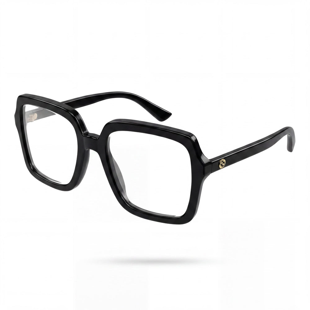 Gucci GG1318O Black Square Eyeglasses for Women, Acetate frame