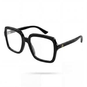 Gucci GG1318O Black Square Eyeglasses for Women, Acetate frame