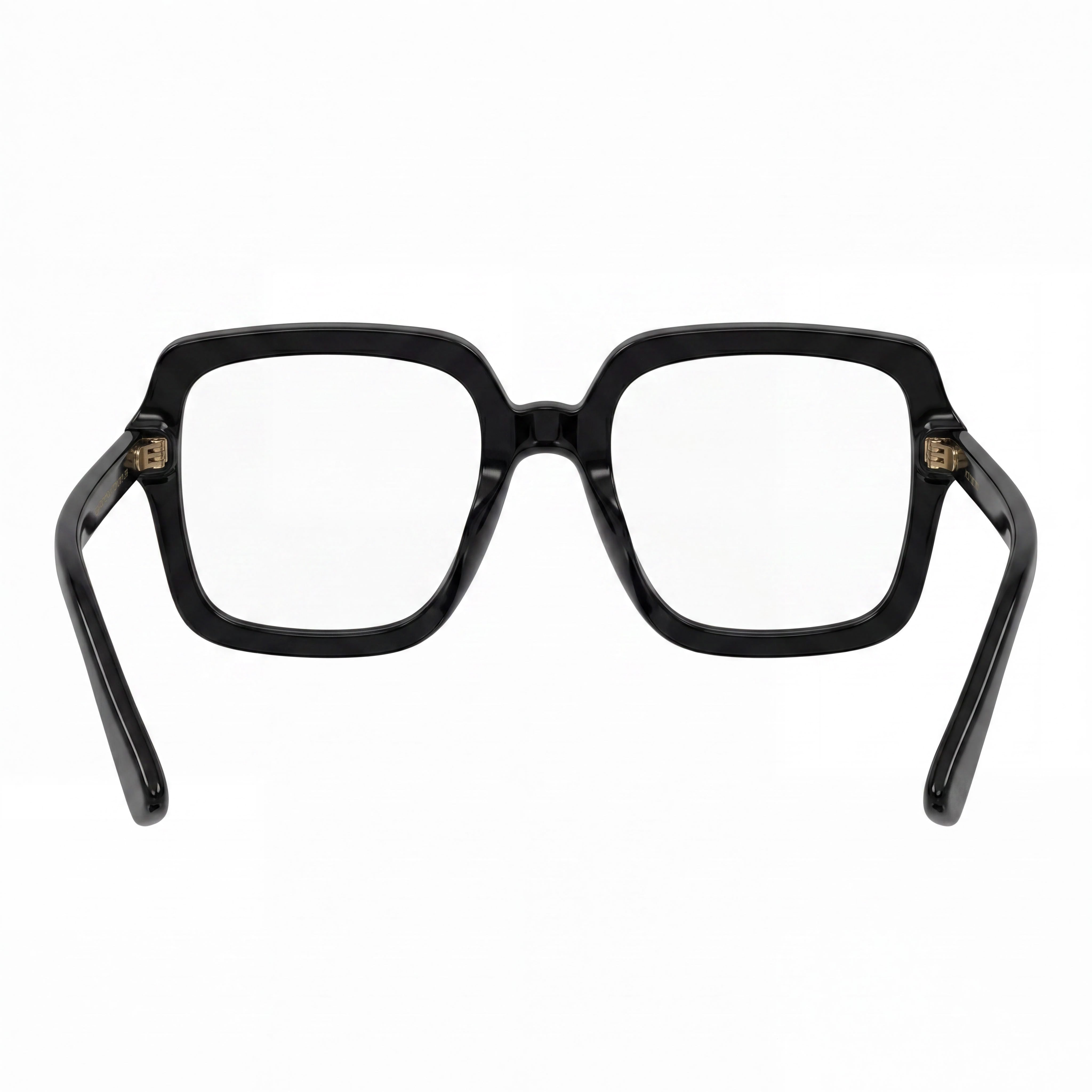 Gafas de vista Gucci GG1318O para mujer, cuadradas, de acetato ecológico negro, con montura completa y lentes transparentes personalizables, 55 mm, Photo 3