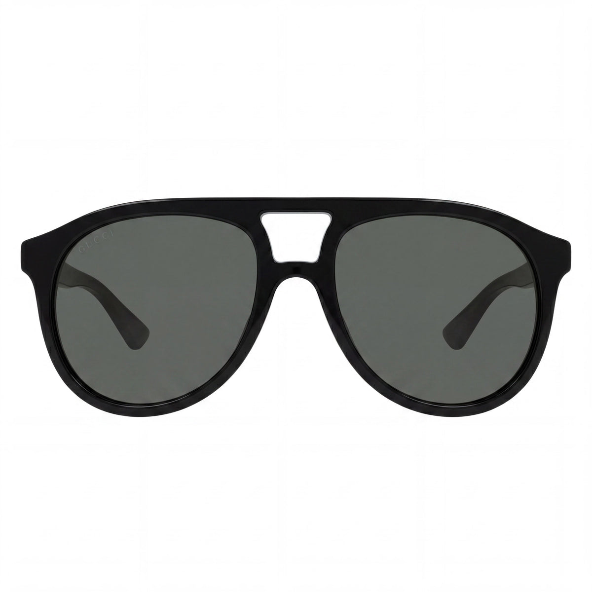 Gafas de sol aviador clásicas Gucci negras unisex, 54mm, Photo 2