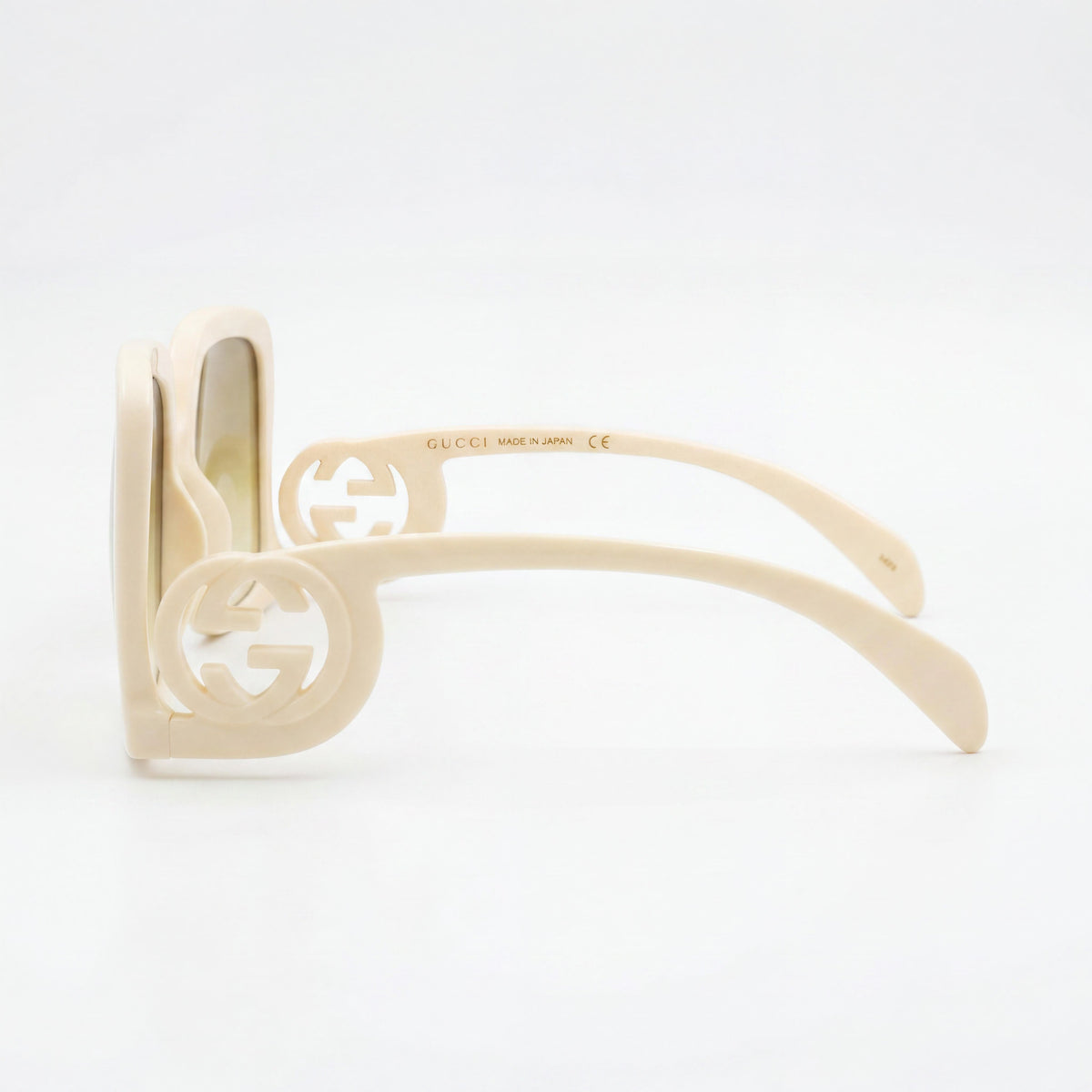 Gucci GG1326S 002 Ivory Square Sunglasses for Women, 58mm, Photo 3