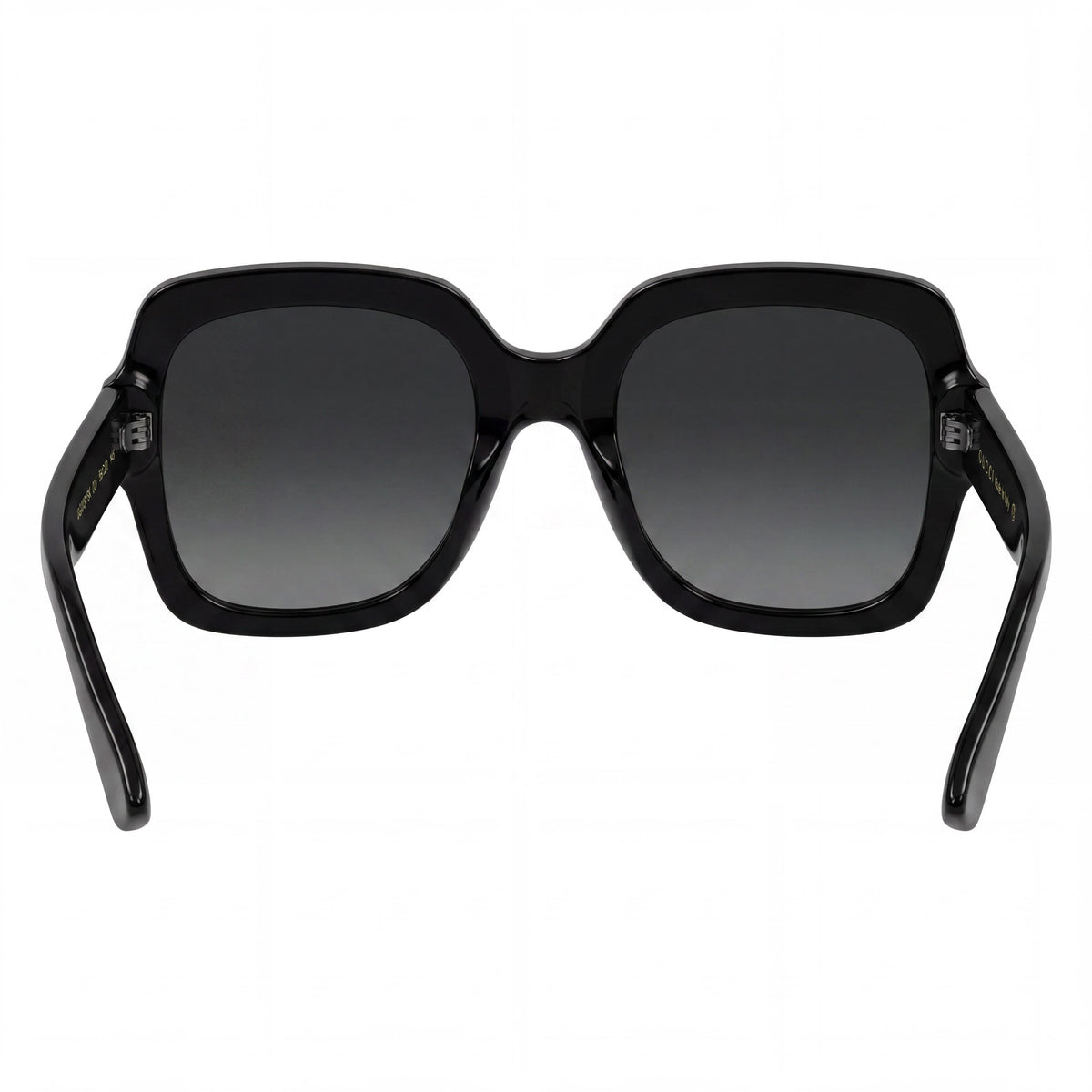 Gafas de sol Gucci Gg1337s 002 para mujer, con logotipo dorado en negro, lentes degradadas grises, 54 mm, protección UV, Photo 4