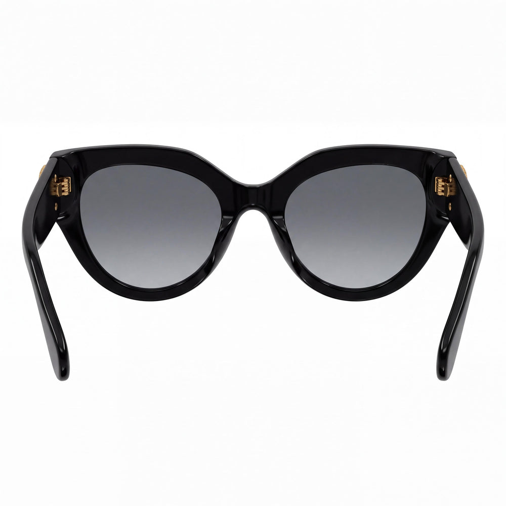 Gucci GG1408S Cat Eye Sunglasses Women — side view, Non-Polarized Grey lens