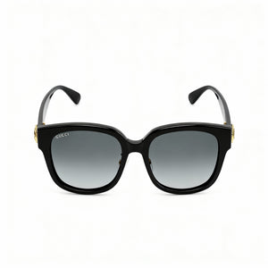 Gucci Gg1409sk-001 Square Sunglasses for Women — front view, Acetate frame