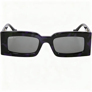 Gucci GG1425S Rectangle Sunglasses for Women — front view, Plastic frame