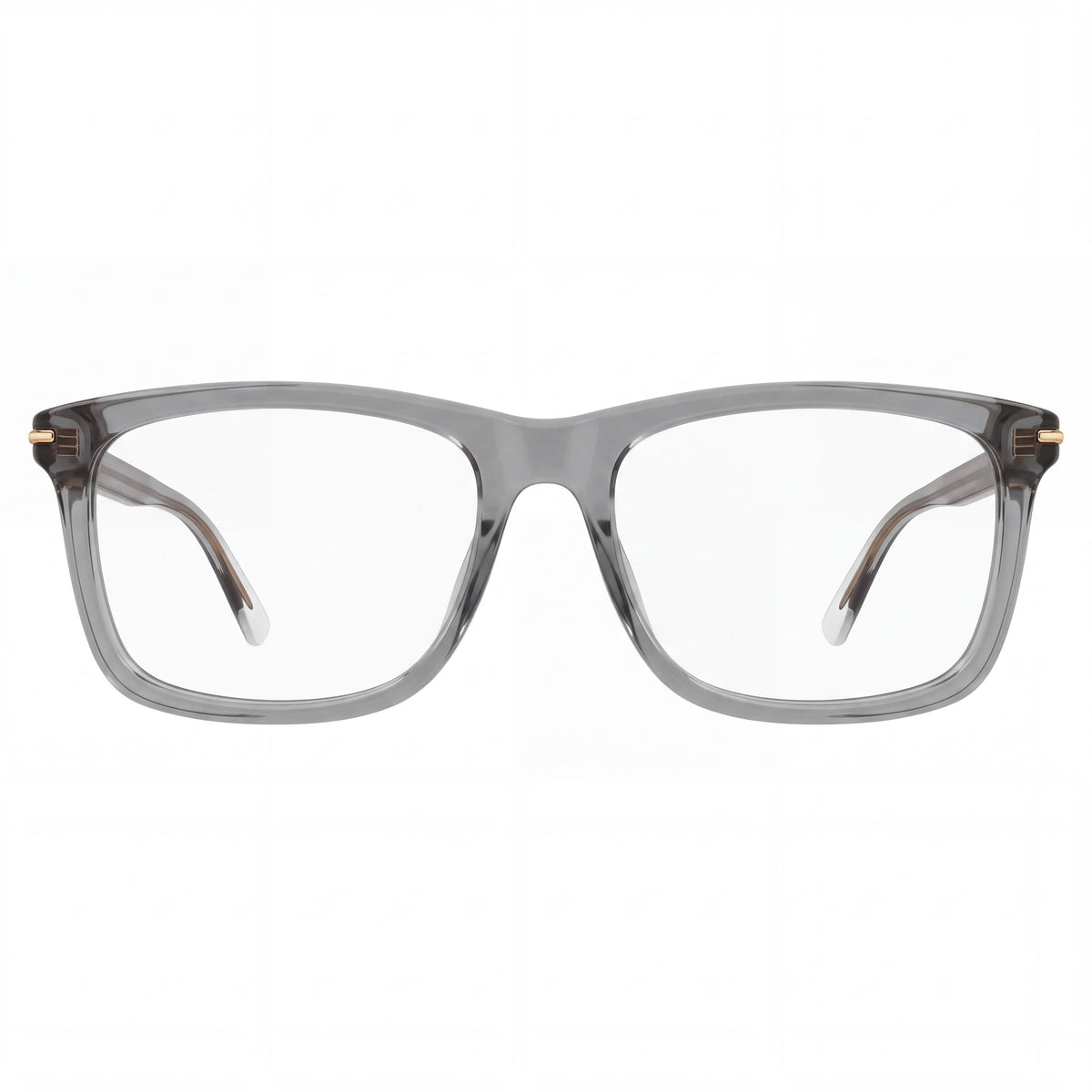 Gucci GG1447O Grey / Transparent Rectangle Eyeglasses for Men, 57mm, Photo 2