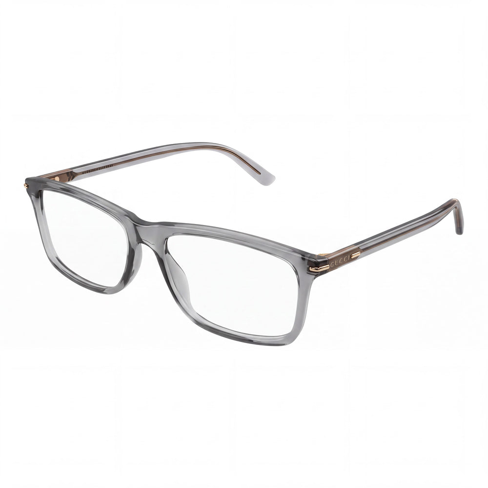 Gucci GG1447O Gray Rectangle Eyeglasses for Men, Acetate frame