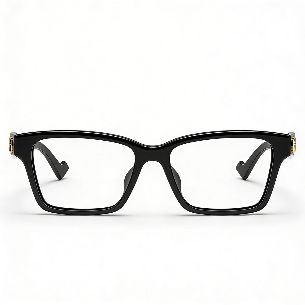 Gucci GG1476OK Rectangle Eyeglasses for Women — front view, Plastic
