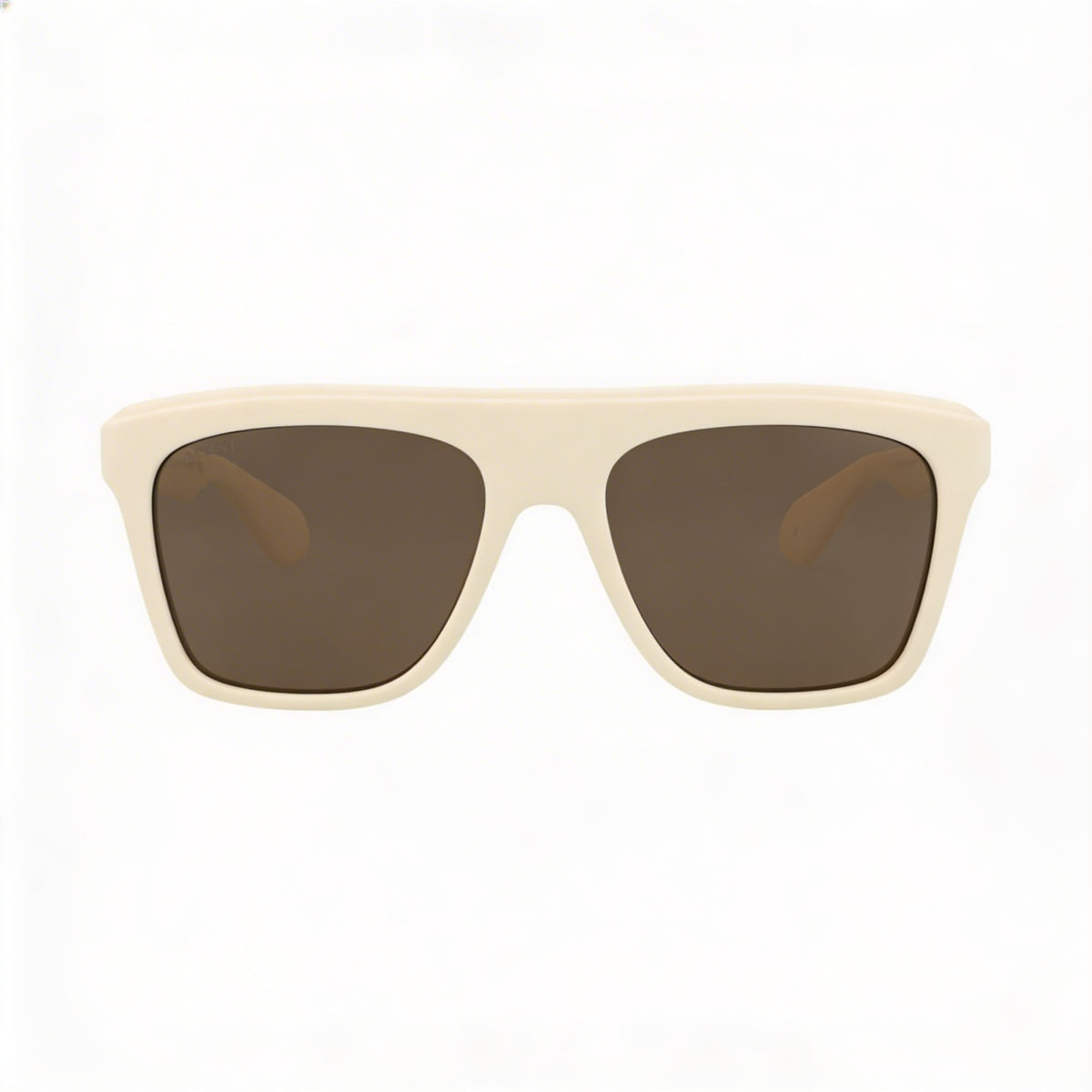 Gafas de sol cuadradas Gucci GG1570S blancas y marrones para hombre, 57 mm, Photo 2