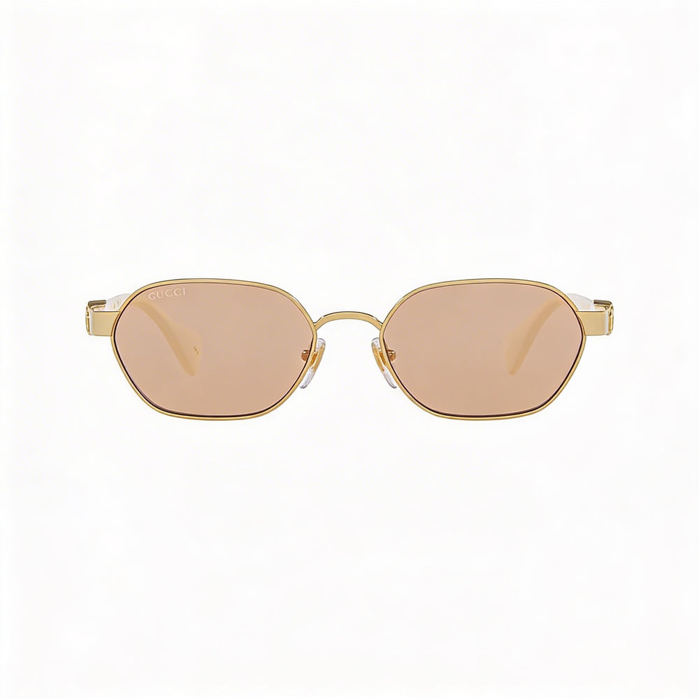 Gucci GG1593S Oval Sunglasses for Women — front view, Acetate frame