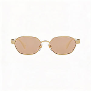 Gucci GG1593S Oval Sunglasses for Women — front view, Acetate frame