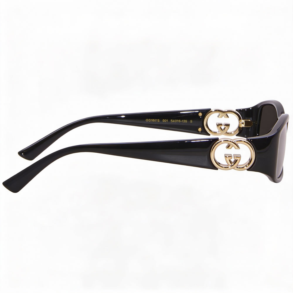 Gucci Gg1661s Rectangle Sunglasses for Women — front view, Injection frame