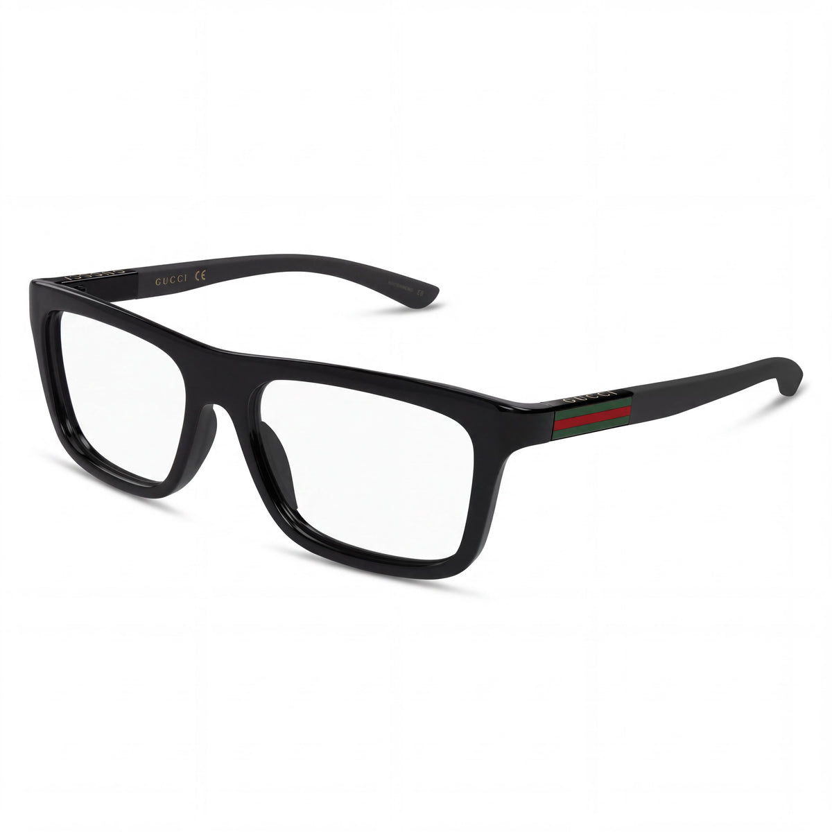 Gafas graduadas unisex Gucci Gg1737o-001 rectangulares, color negro y transparente, Photo 1