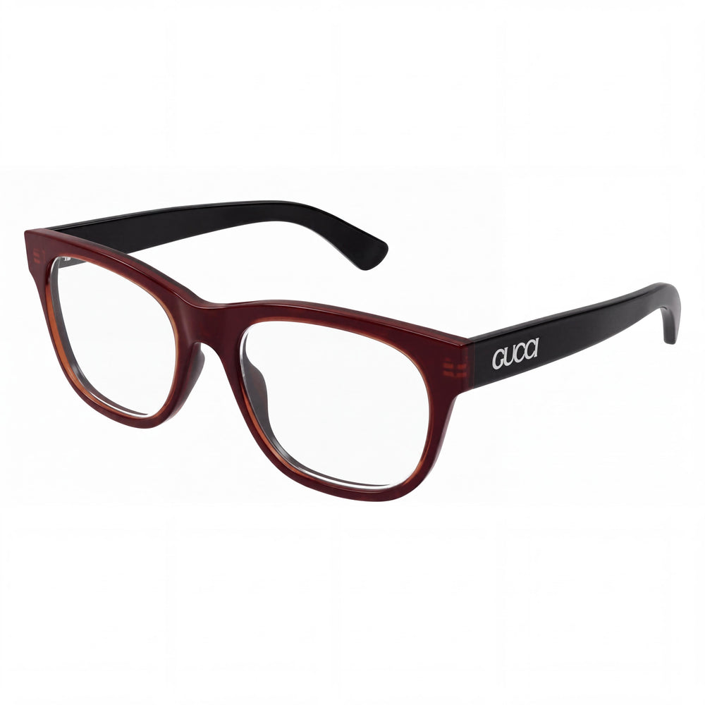 Gucci Gg1796o-007 Red Square Eyeglasses for Unisex, Acetate frame